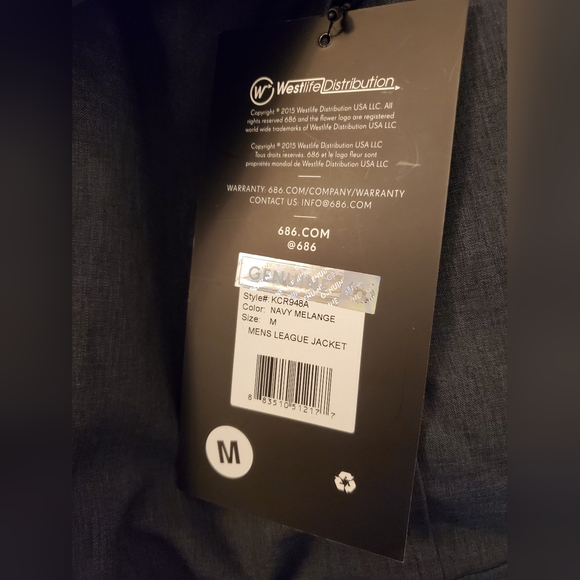 686 Prime Snowboard Ski ETEX  Jacket KCR947C Blue Waterproof Mens NWT SP M - Picture 13 of 13